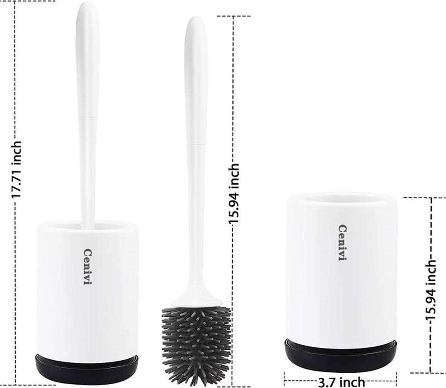 Home Fashion Toilet Cleaning Brush Set