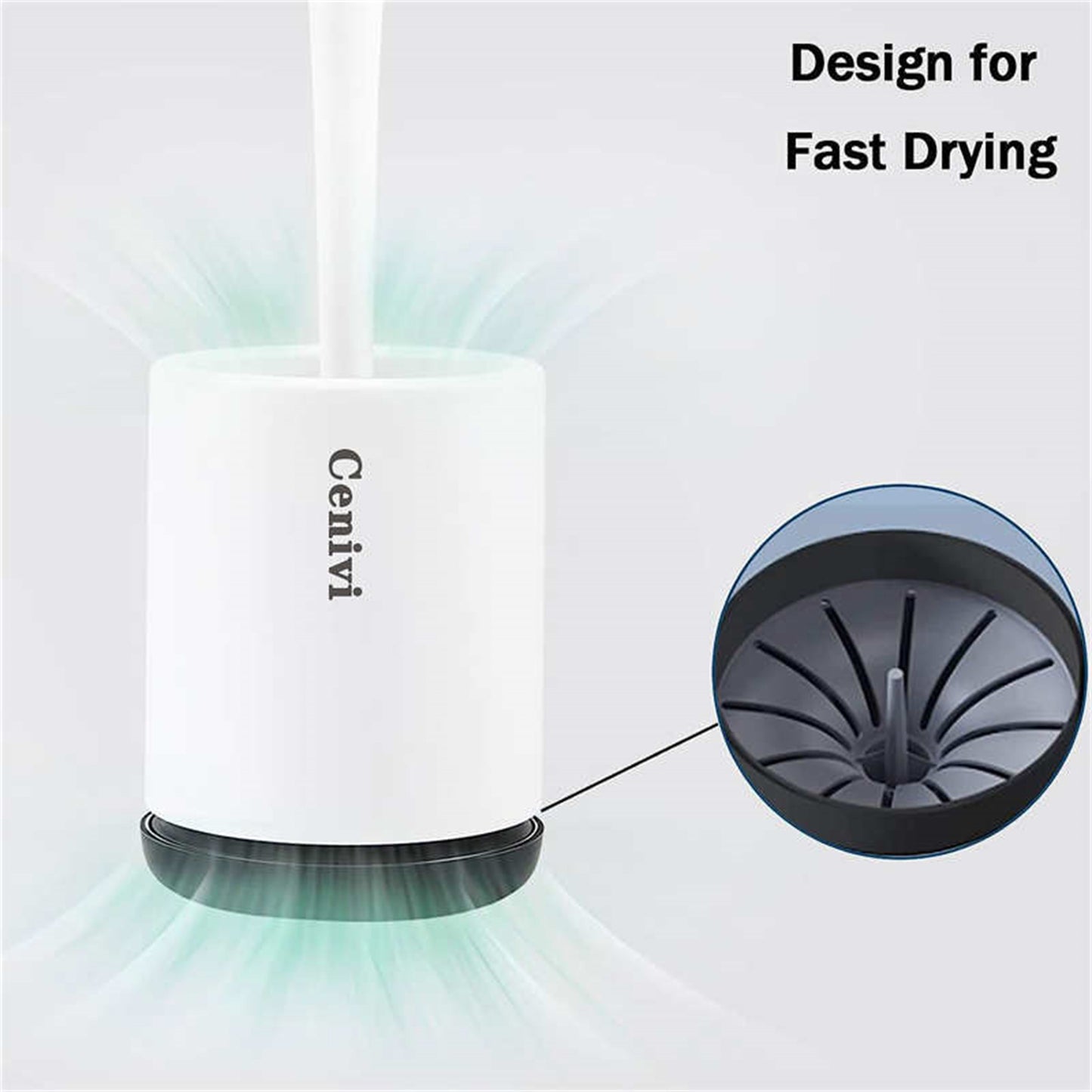 Home Fashion Toilet Cleaning Brush Set