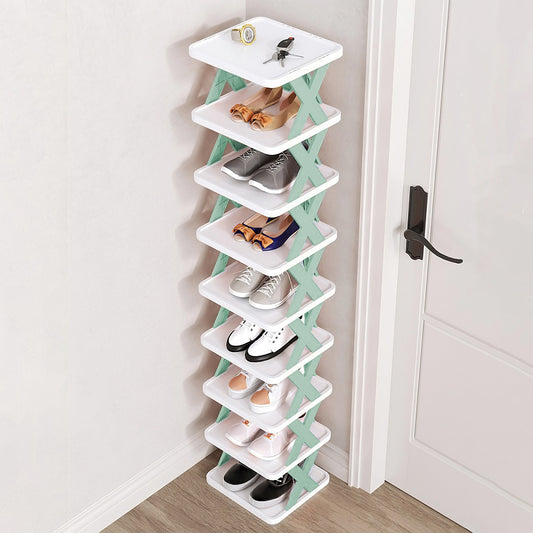 9-Tier Narrow Shoe Rack Organizer