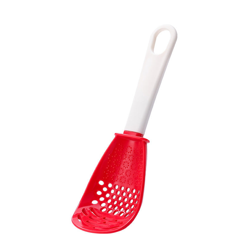 Multifunctional Slotted Cooking Spoon – Garlic & Masher Tool