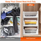 4-Pack Slide-Rail Stackable Storage Boxes